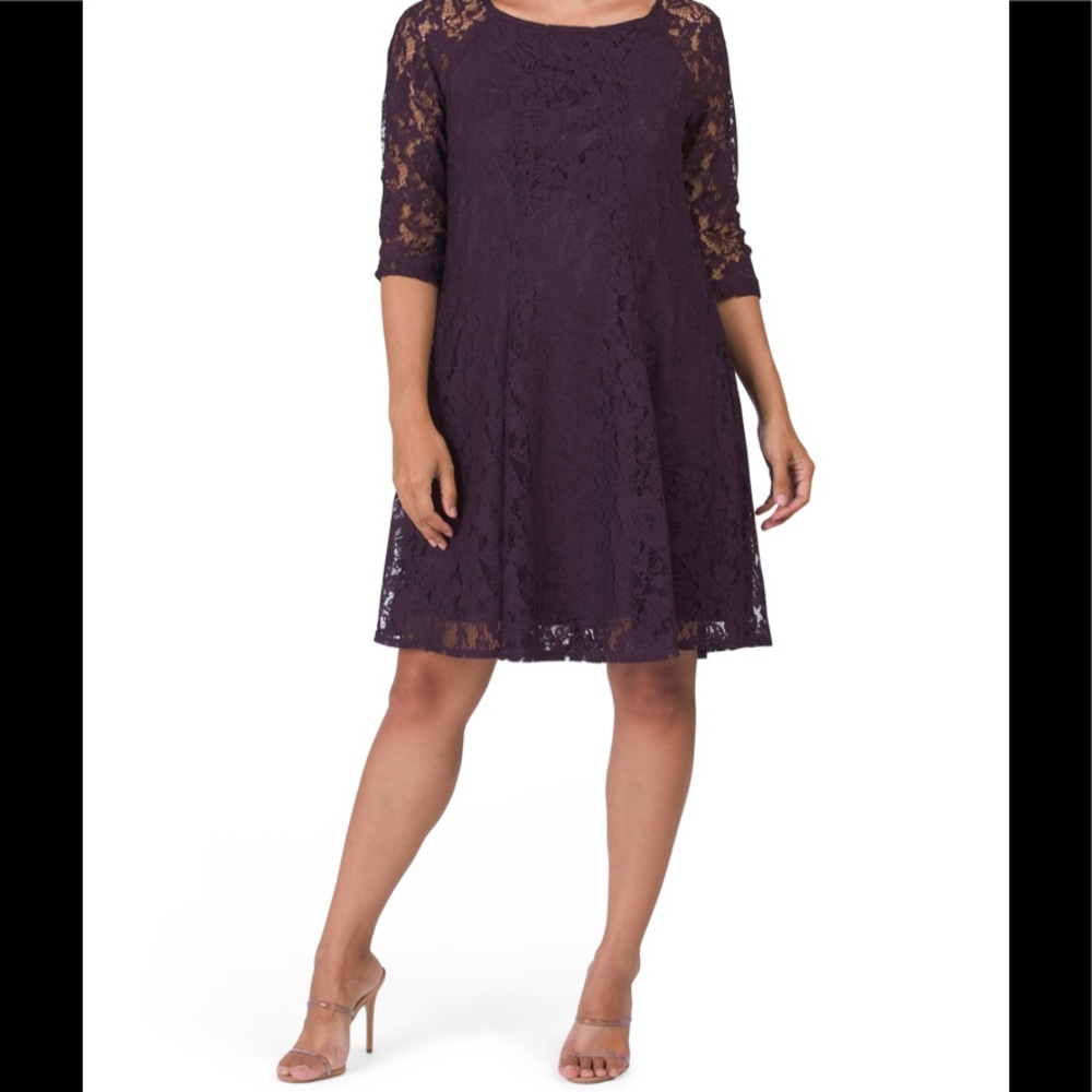 New Gabby Sky Lace Fit and Flare Dress Sz 10